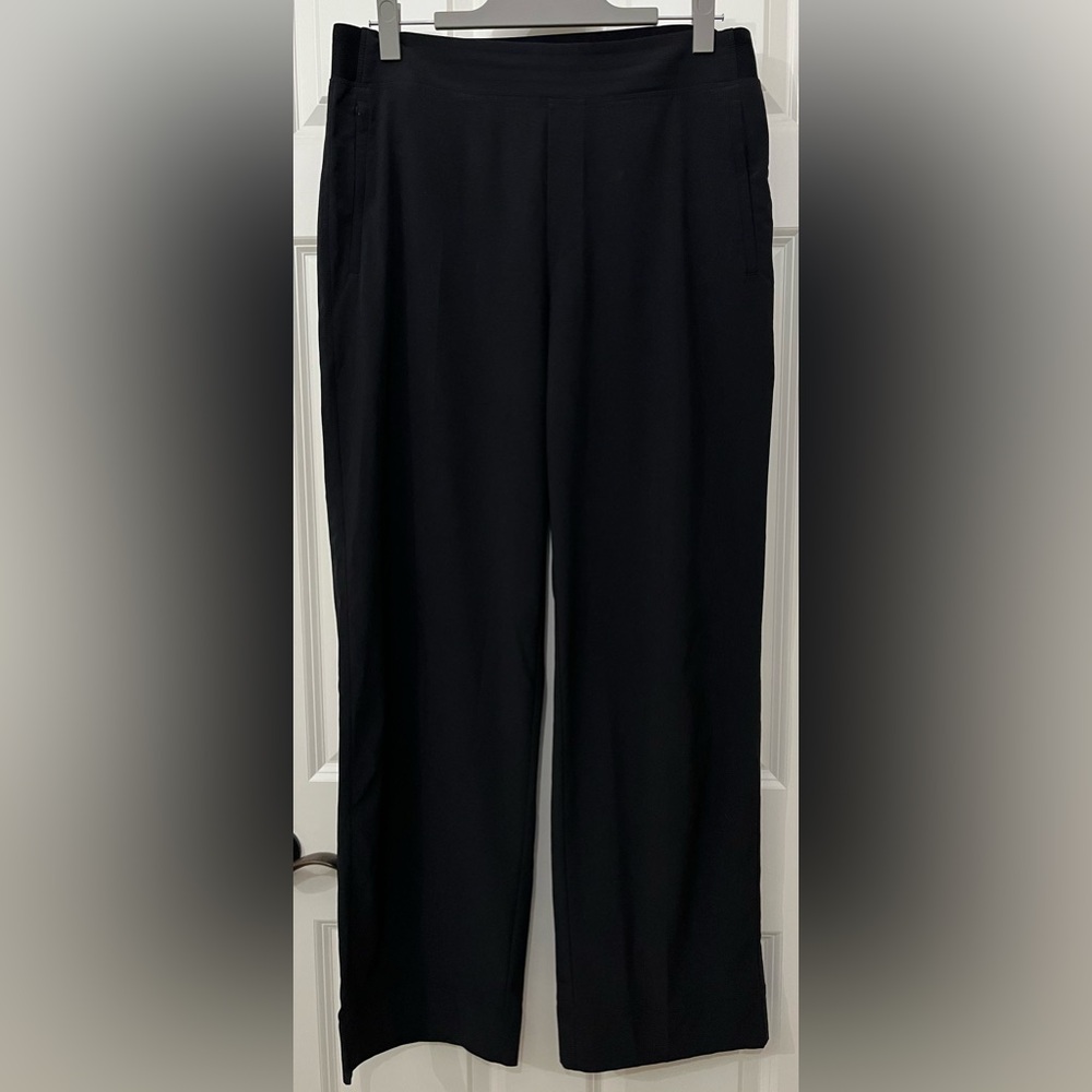 Athleta Brooklyn Heights High Rise Wide Trouser in Black, size 12